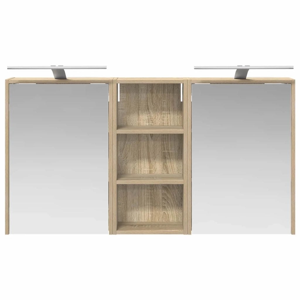 Set di Armadi da Bagno 3 pcs 116 x 16 x 62,5 cm