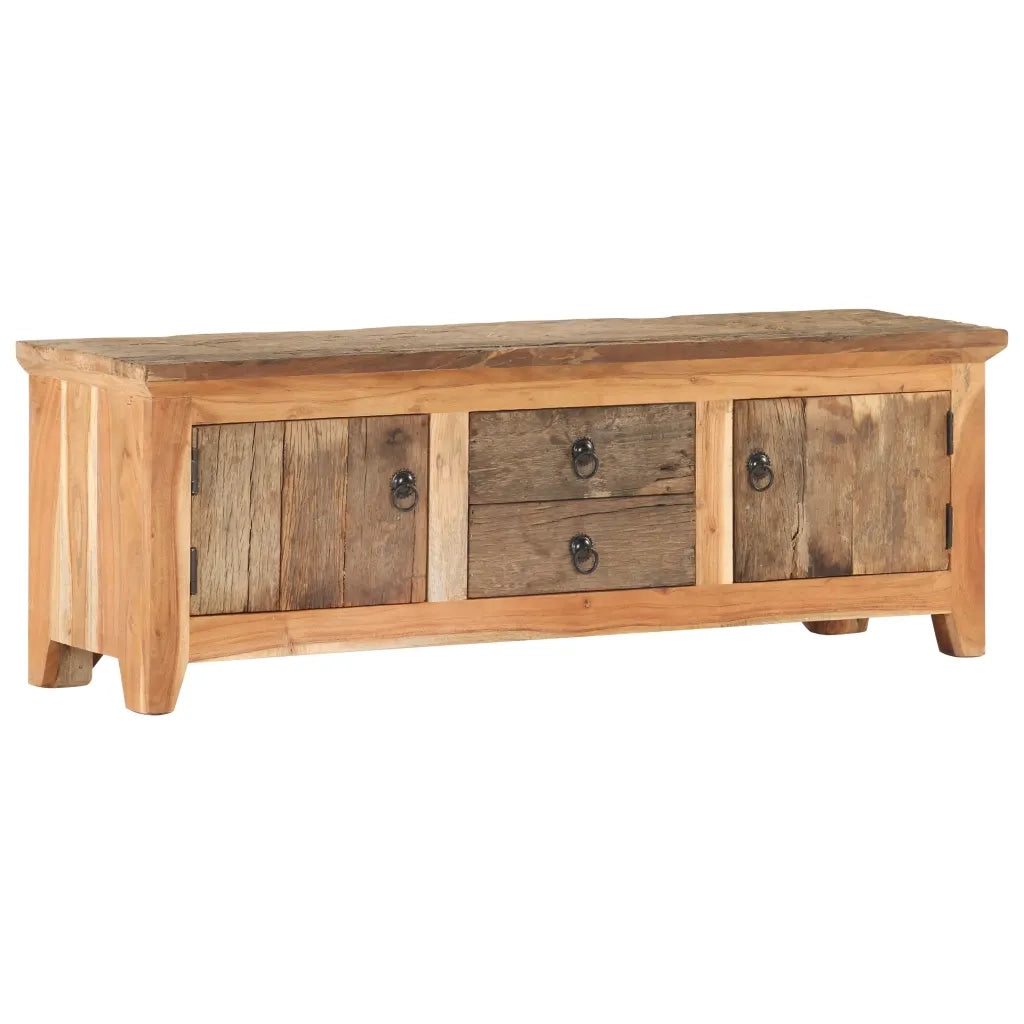 Mobile Porta TV 120x30x40cm in Massello di Acacia e di Recupero cod mxl 64508
