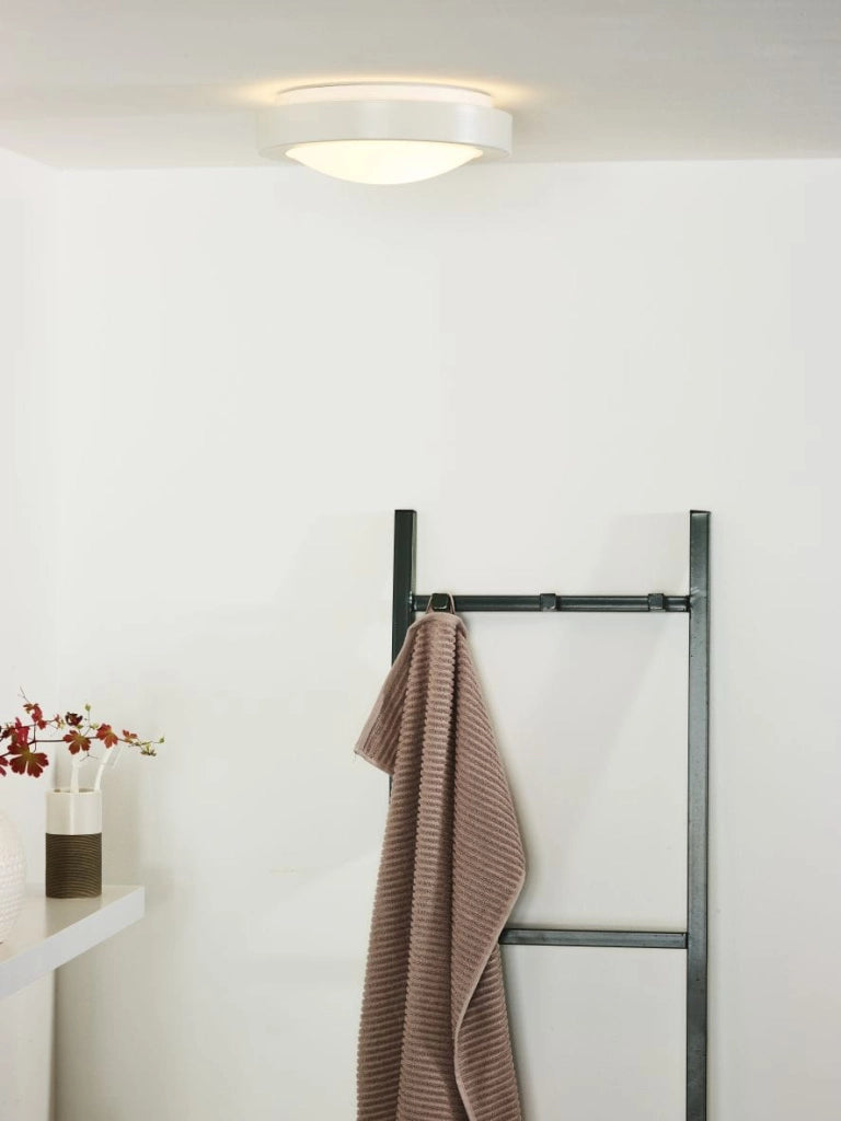 Plafoniera Lucide Fresh bianca acrilico Ø27cm E27 20W