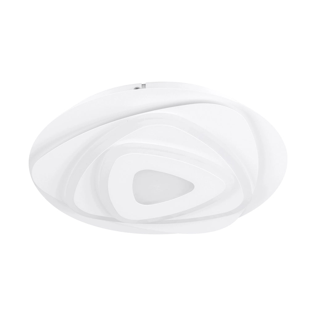 Plafoniera Contemporanea Palagiano Acciaio Bianco Luce Led Integrato 14,7W