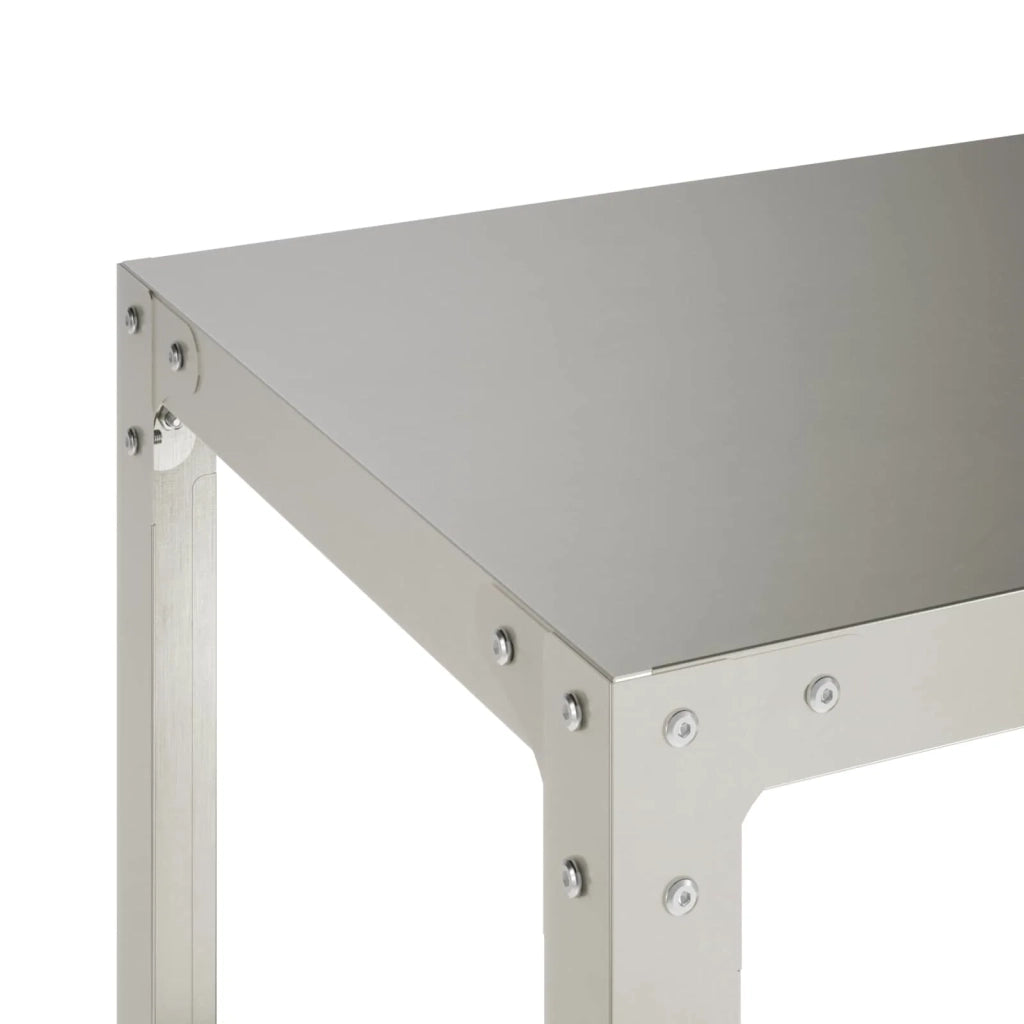 Tavolo da rinvaso 80 x 40 x 80 cm Acciaio Inox Argento 8014866