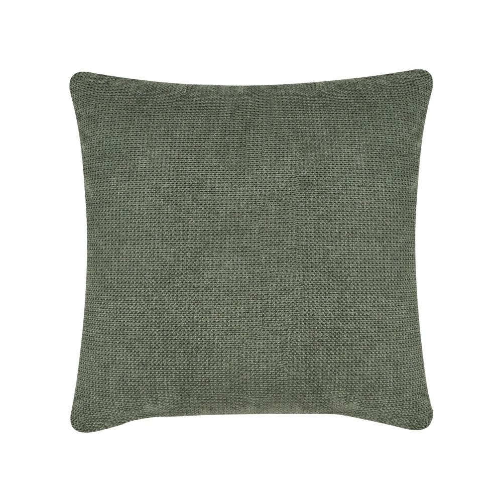 Divano angolare lato destro in Tessuto imbottito verde con Cuscini 3 posti stile moderno minimalista