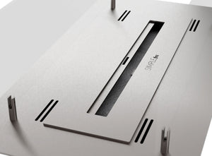 Camino a Bioetanolo da Incasso 60x32 cm Insert 600 in Acciaio Inox