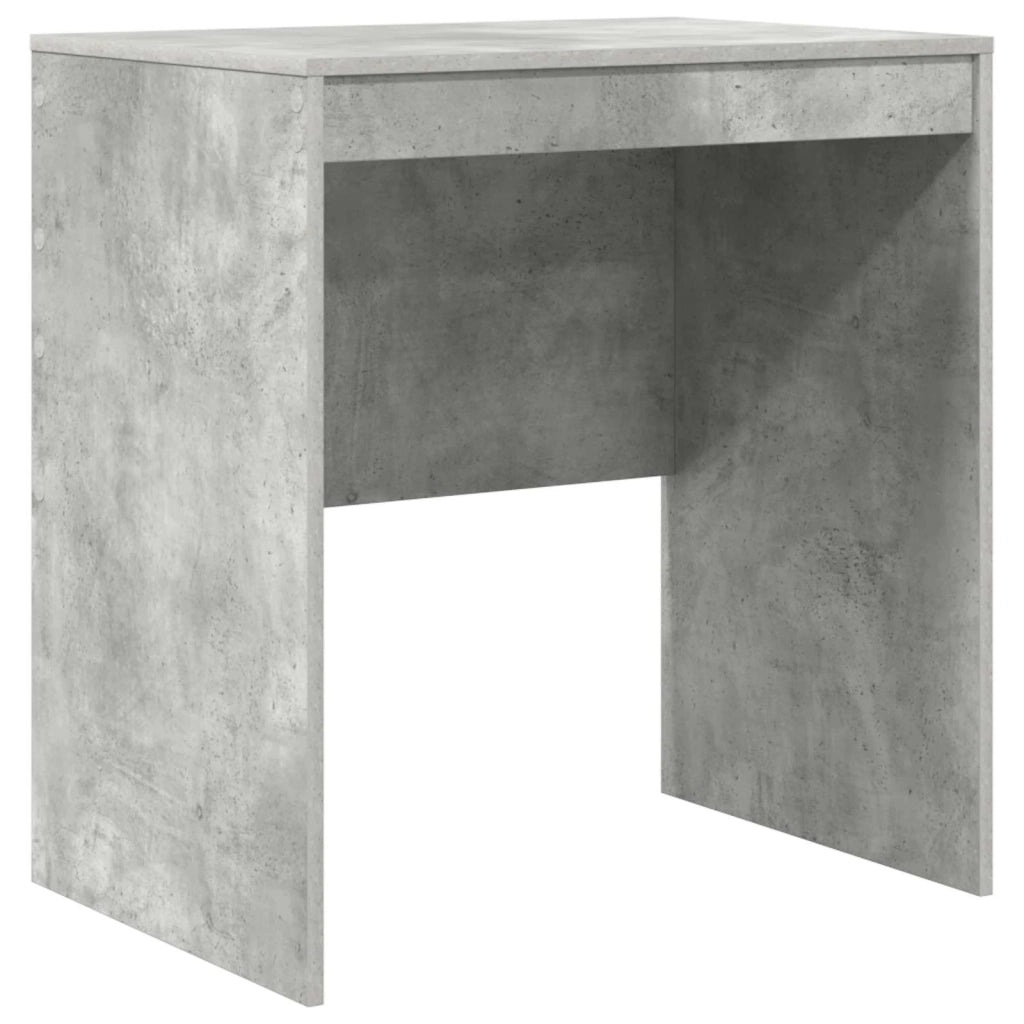 Scrivania | Tavolo da Ufficio con cassetto con lo scaffale 2 pz Grigio cemento