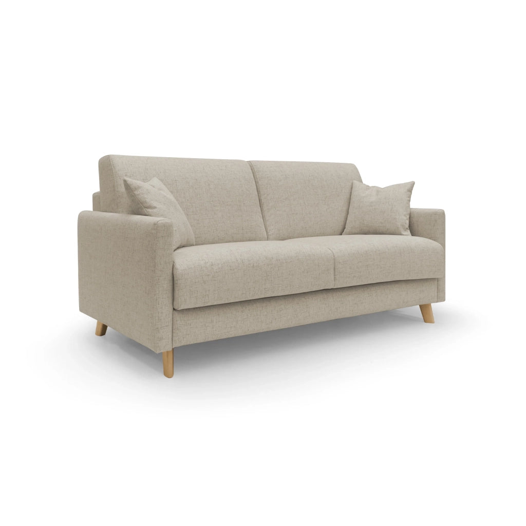 Edgar Divano letto matrimoniale in tessuto felis impermeabile T03 200 cm (mat. 160x197) beige