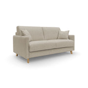 Edgar Divano letto matrimoniale in tessuto felis impermeabile T03 200 cm (mat. 160x197) beige