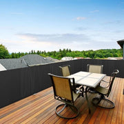 Schermo per giardino in PVC da 1,6x4m per privacy - separazione per giardino e schermo per balcone da 1,6x4m in grigio