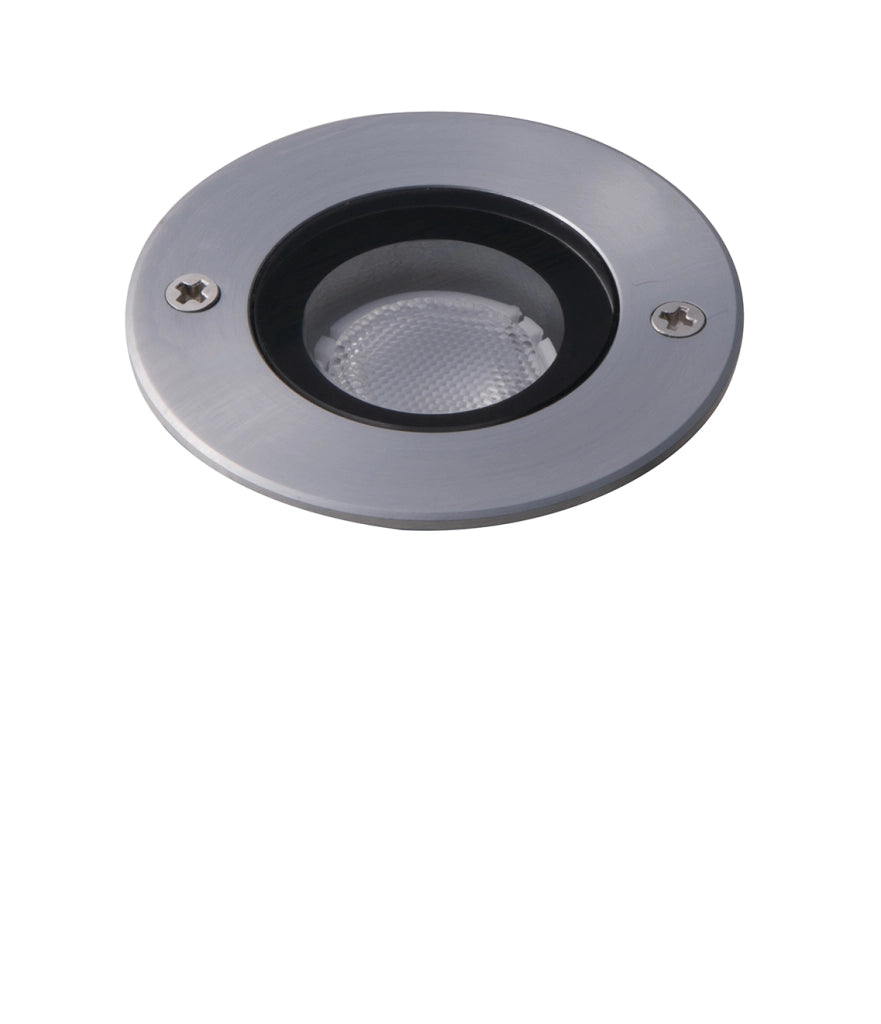 INCASSO CALPESTABILE LED TREVIS DC24V ACCIAIO 3W RGB IP68 6,2X9,6CM