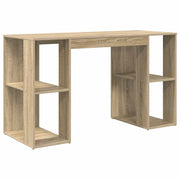 Scrivania | Tavolo da Ufficio Rovere Sonoma 130 x 50.5 x 75 cm Legno multistrato