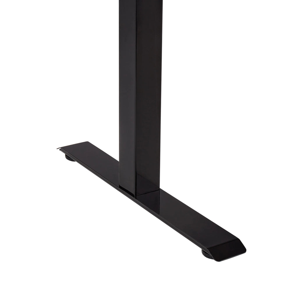 Scrivania regolabile in altezza elettricamente nero 120 x 60 cm Struttura in acciaio verniciato a polvere
