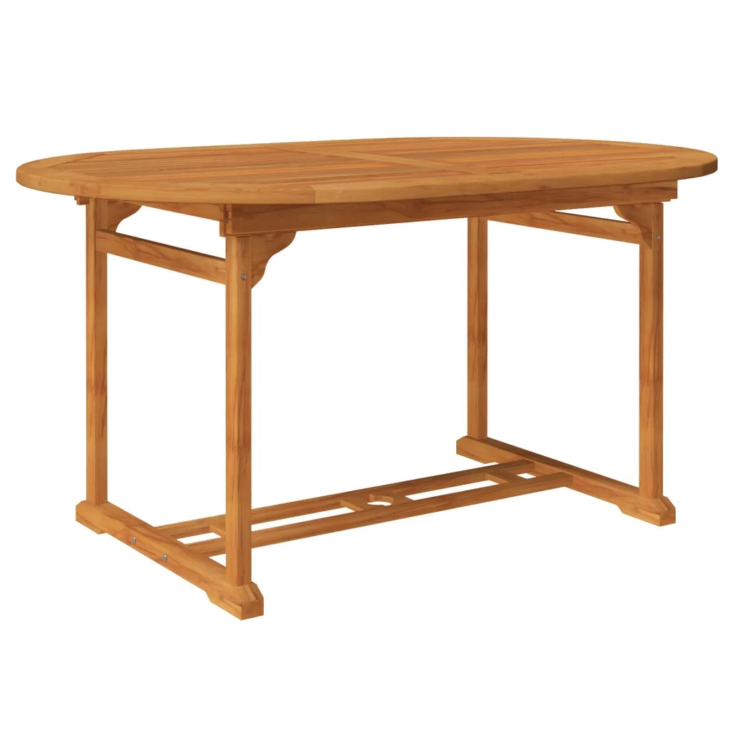 Set da Pranzo da Giardino 7 pz in Legno Massello di Acacia 150-200 cm 41814
