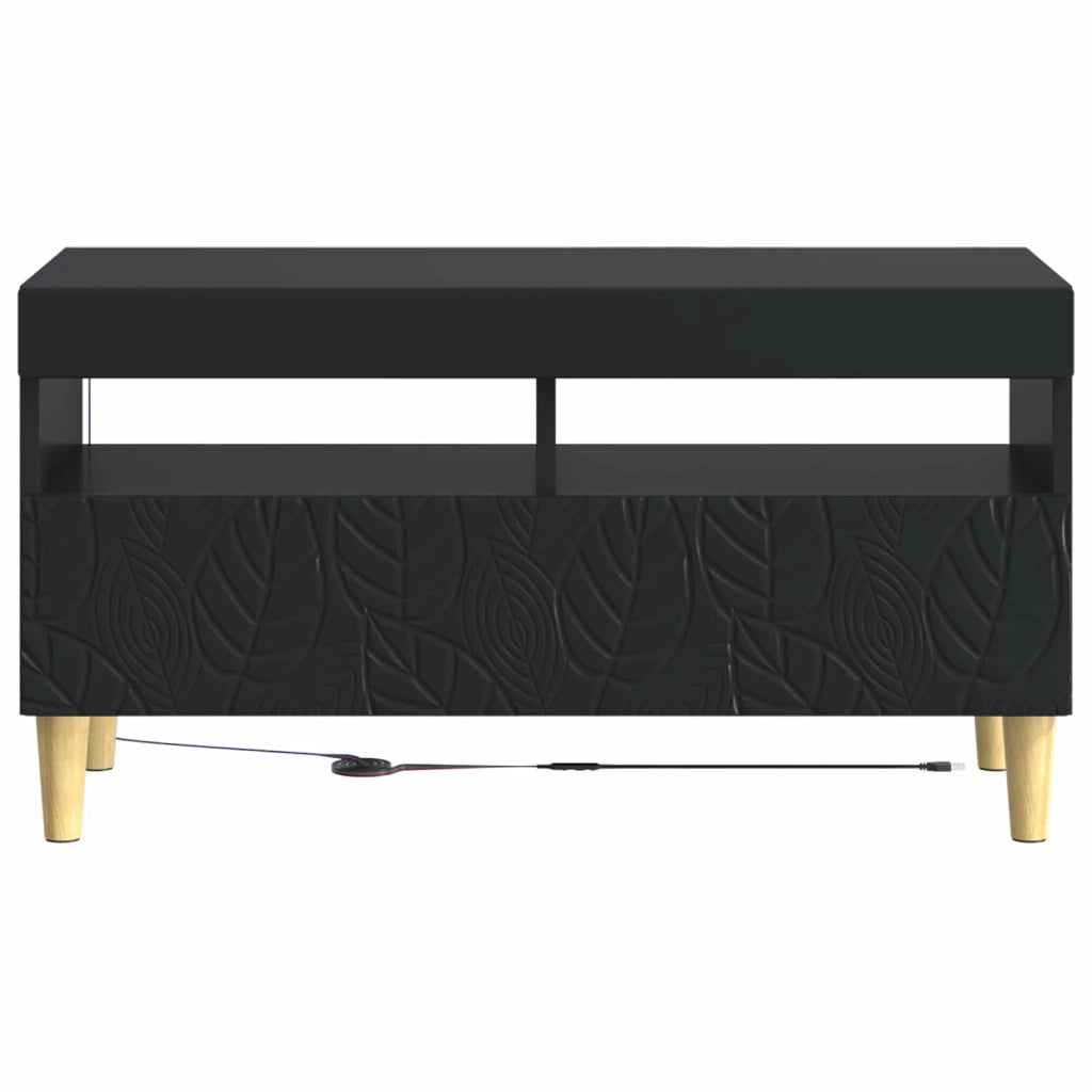 Mobile TV LED Nero Legno ingegnerizzato 897216