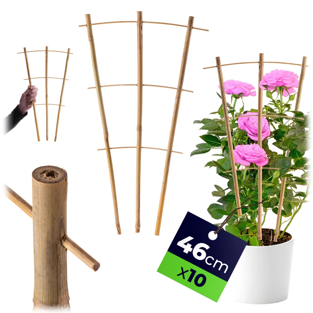 KADAX Drabinka bambusowa potrójna 46cm 100281 BAM3