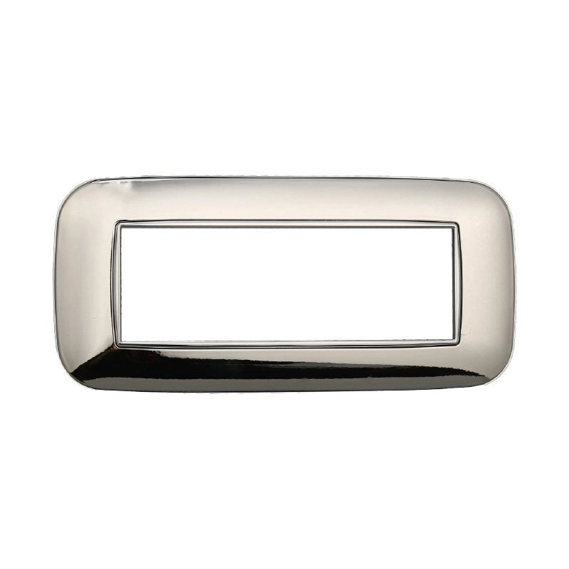 Placca Orbis Serie Moon 6P Colore Cromato Lucido Compatibile Con Bticino Axolute