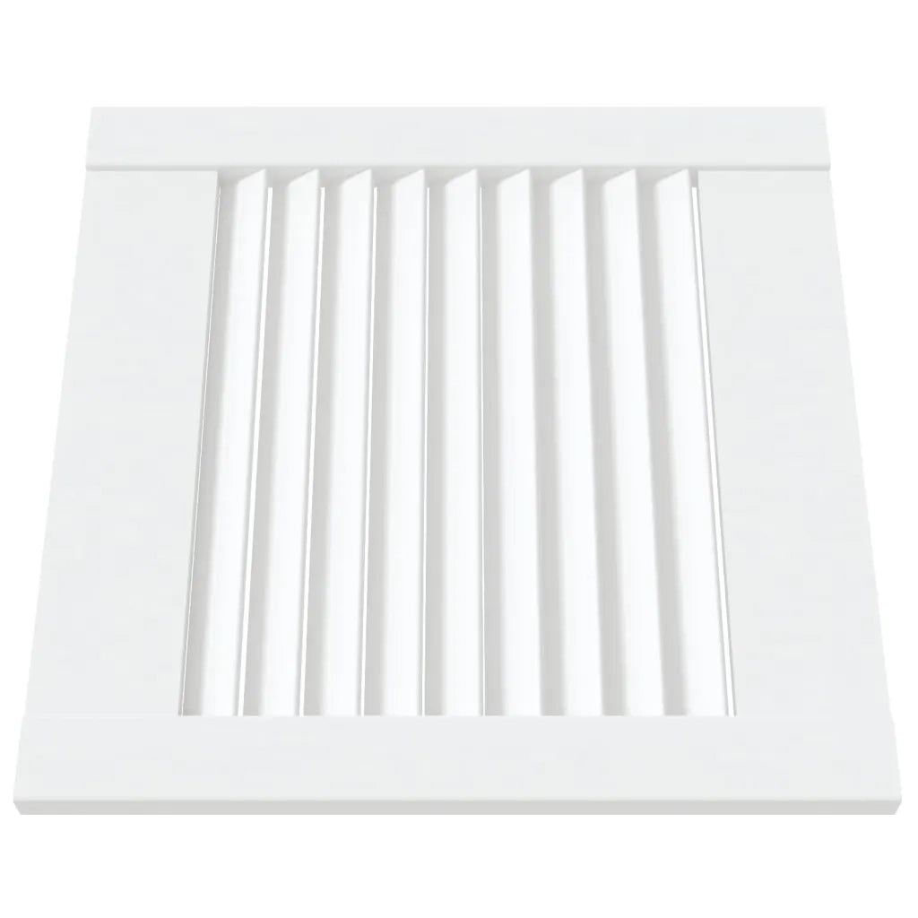 Ante a Lamelle 2 pz Bianche 39,5x39,4 cm in Legno di Pino 151143