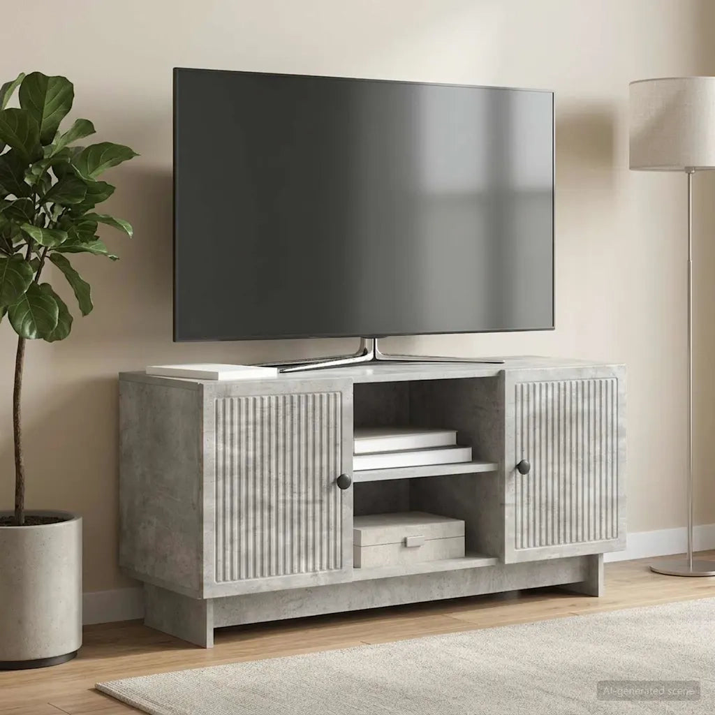 Mobile TV 102 x 34,5 x 50 cm Grigio Cemento 894008