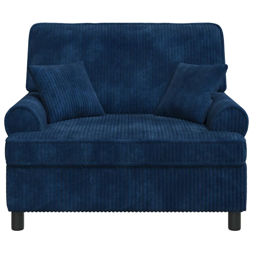 Poltrona XXL con cuscini Navy Tessuto a 1,5 linee 42043501