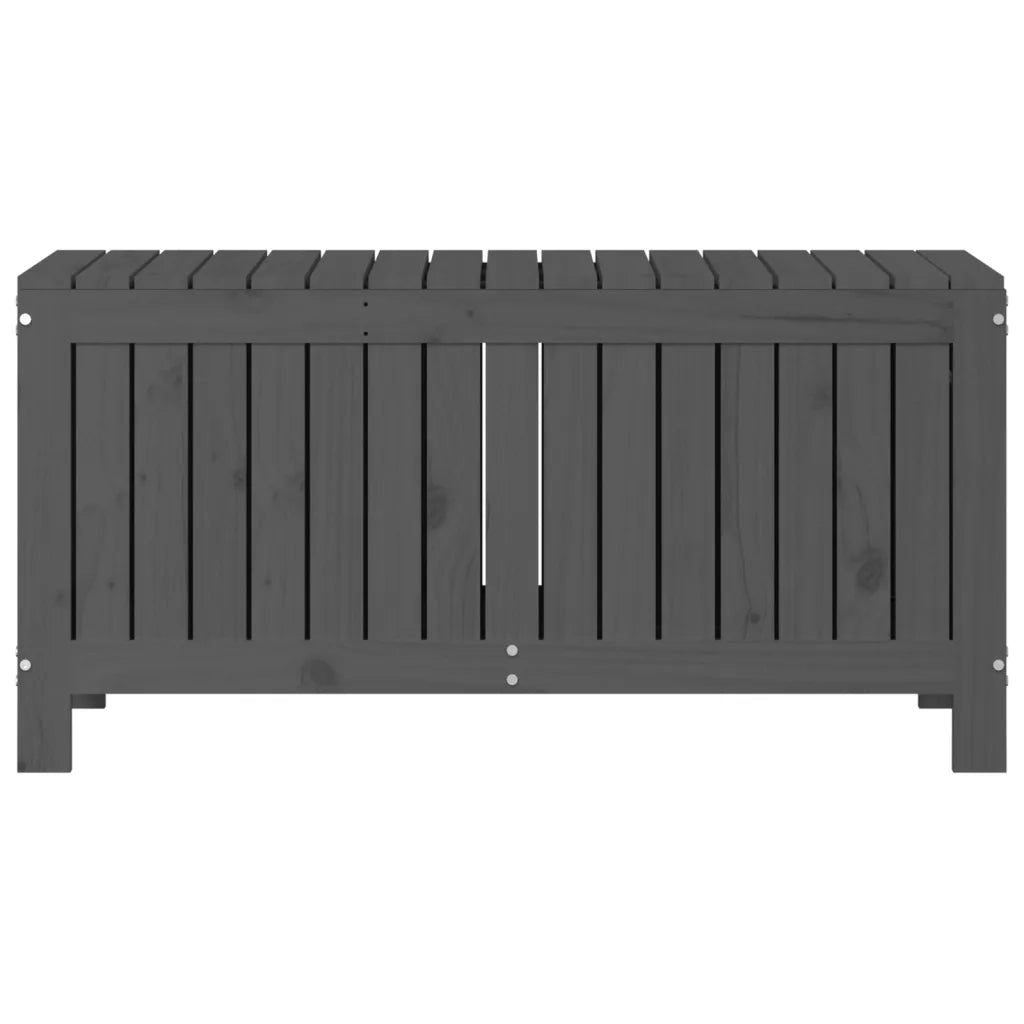 Contenitore Giardino Grigio 108x42,5x54 cm Legno Massello Pino 823831