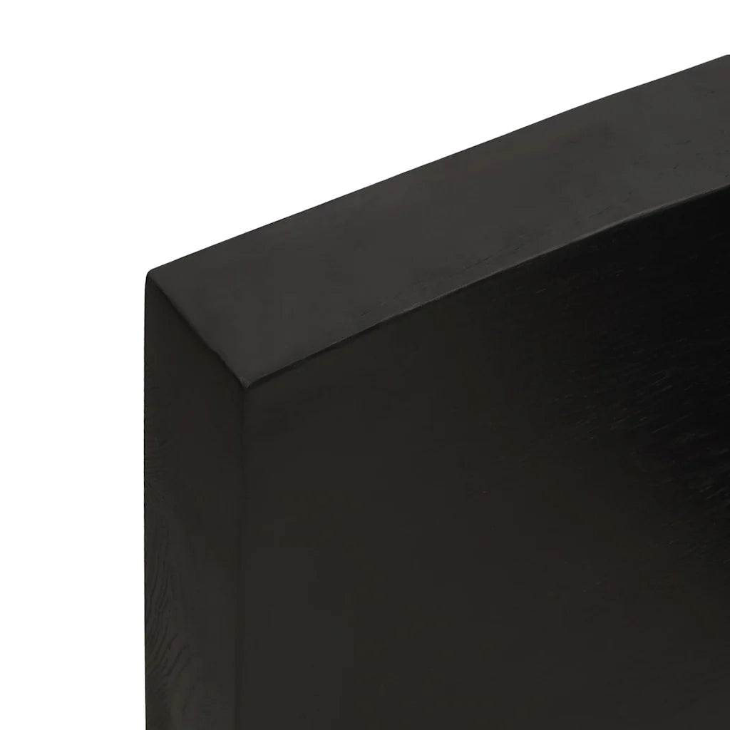 Piano Bagno Marrone Scuro 200x60x(2-6)cm Legno Trattato 3156272
