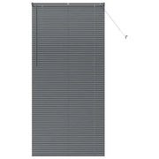 Tendaggi a Veneziana | Tenda a lamelle Grigio scuro 220 x 100 cm Alluminio