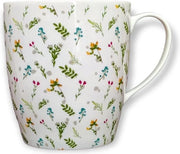 Moka XXL con maniglia, fiori di campo, 850 ml, grande, moka per caffè, ceramica dura, tazza per tè, moka gigante, moka con maniglia, moka per sapone, pentola per erbe, moka XXL, moka per caffè, moka in ceramica, moka gigante