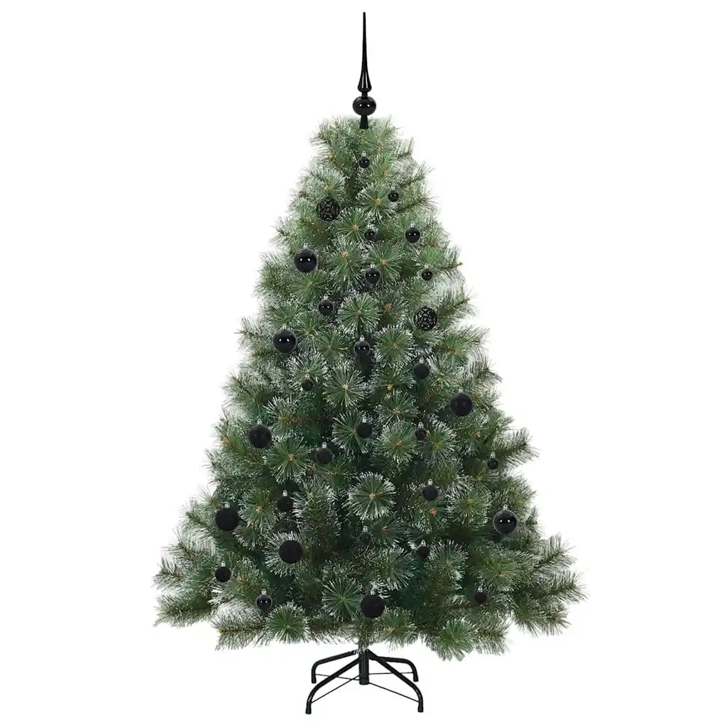 Albero di Natale | Decorazioni natalizie artificiale con 150 LED Verde 150 cm PE e PVC