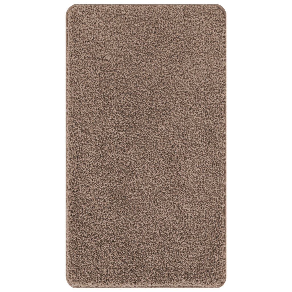 Tappetino da Bagno Rettangolare Marrone 70x120 cm in Polipropilene Antiscivolo