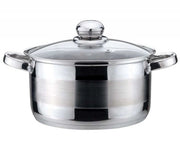 Kinghoff KH-4331 Pentola moderna in acciaio inox con coperchio in vetro 24 cm