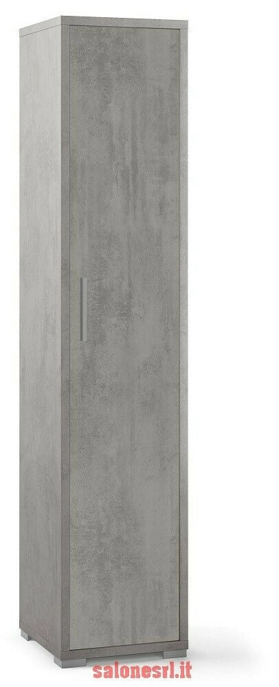 MOBILE COLONNA 1 ANTA H182 L38 P41 cm FINITURA CEMENTO SARMOG Db364k