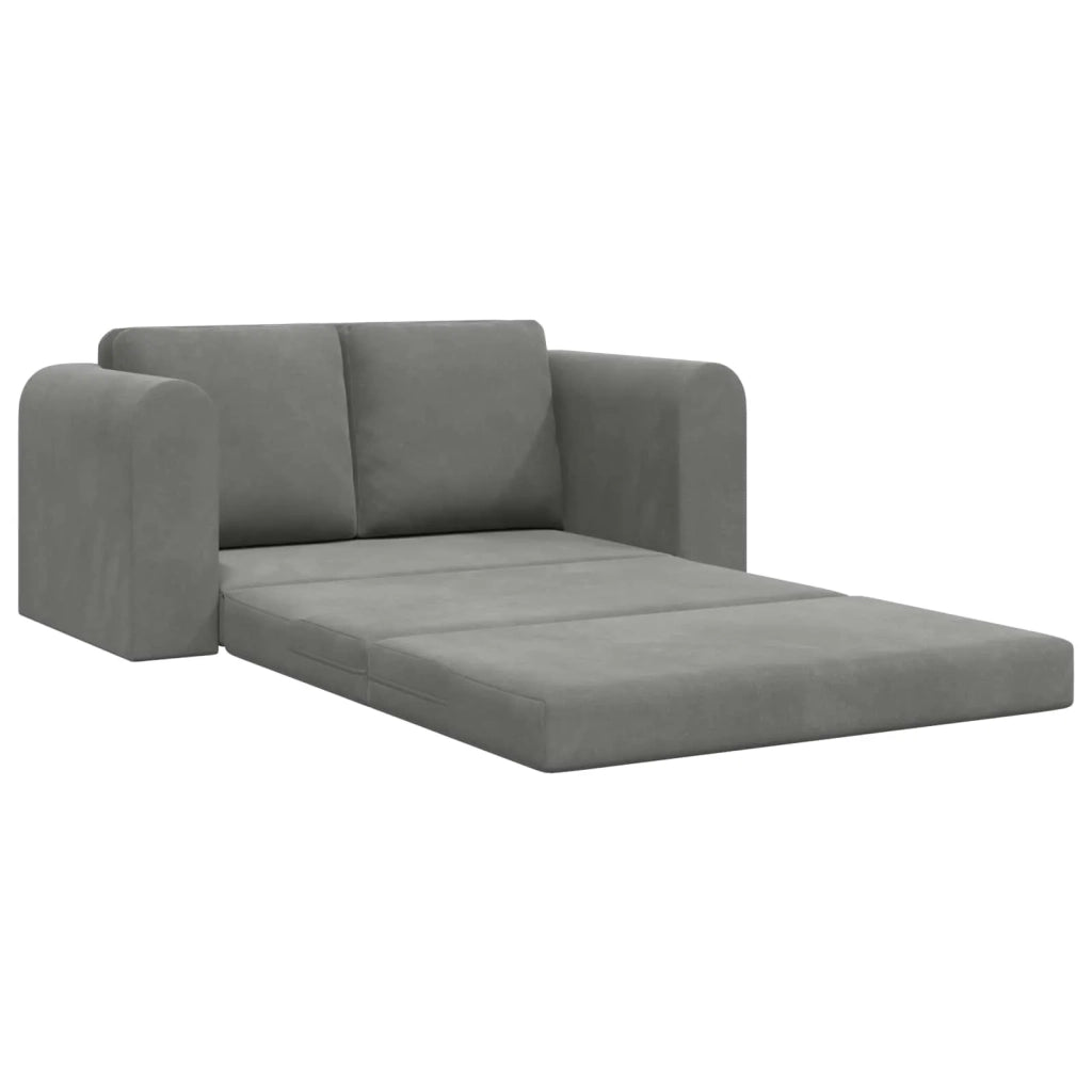 Divano letto | Sof¨¤ letto | Letto singolo Grigio scuro 148 x 71 x 83 cm Velluto