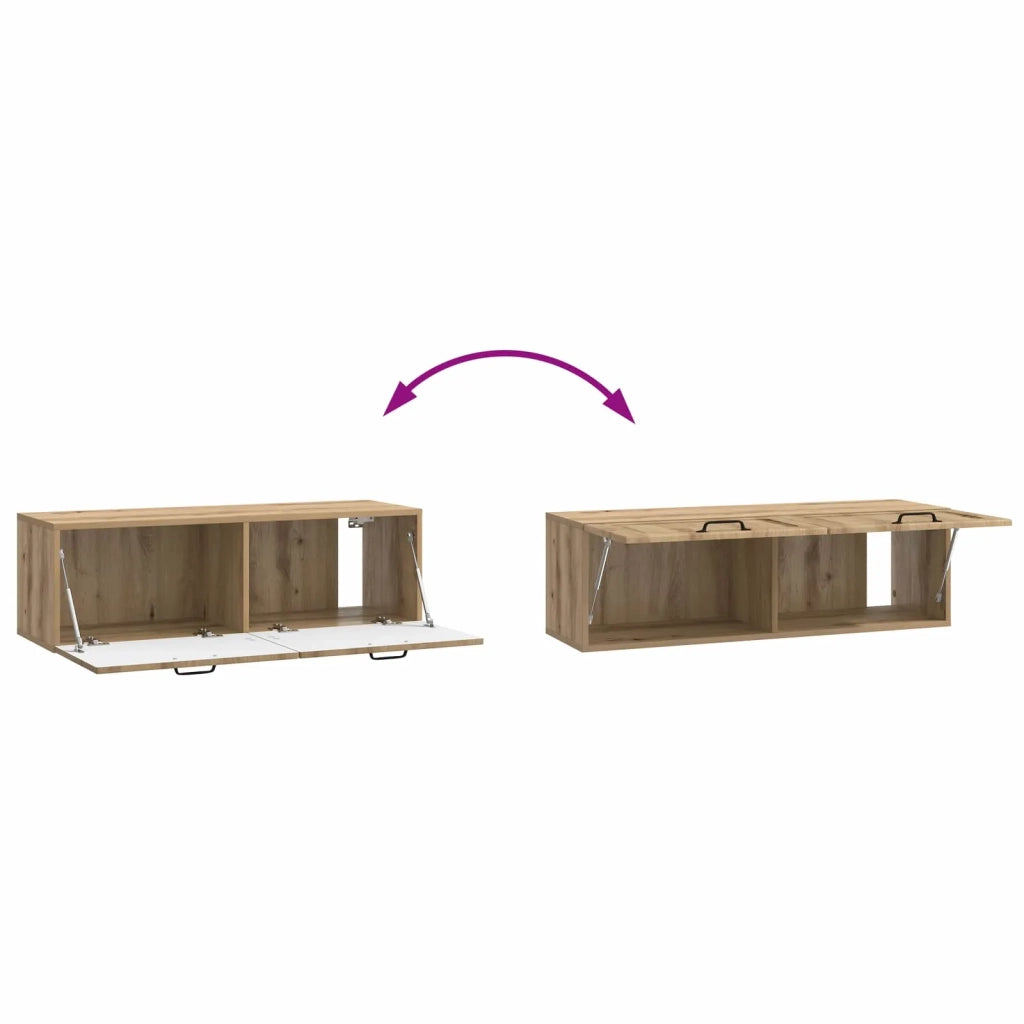 Mobile Porta TV da Muro Rovere Artigianale 98 x 31 x 30 cm 899414