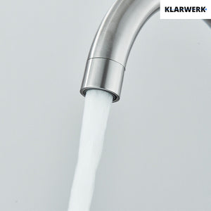 Felice | Rubinetto per acqua potabile a 3 vie in argento spazzolato premiu |Miscelatore cucina ad osmosi in acciaio inossidabile|Filtra 3 connessioni