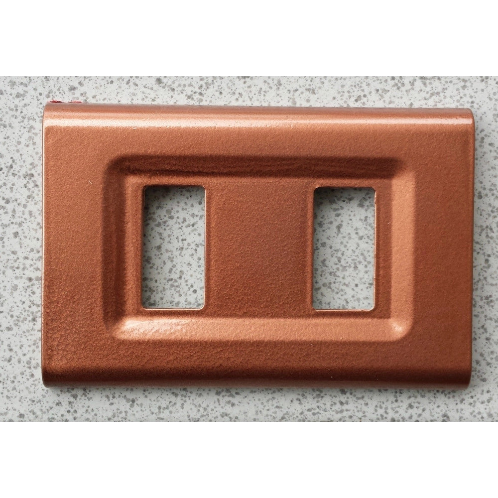Trade Shop - Placchette Placche In Abs Serie Magic Elite Bticino Compatibili Color Copriprese - Rame -4 Fori     -