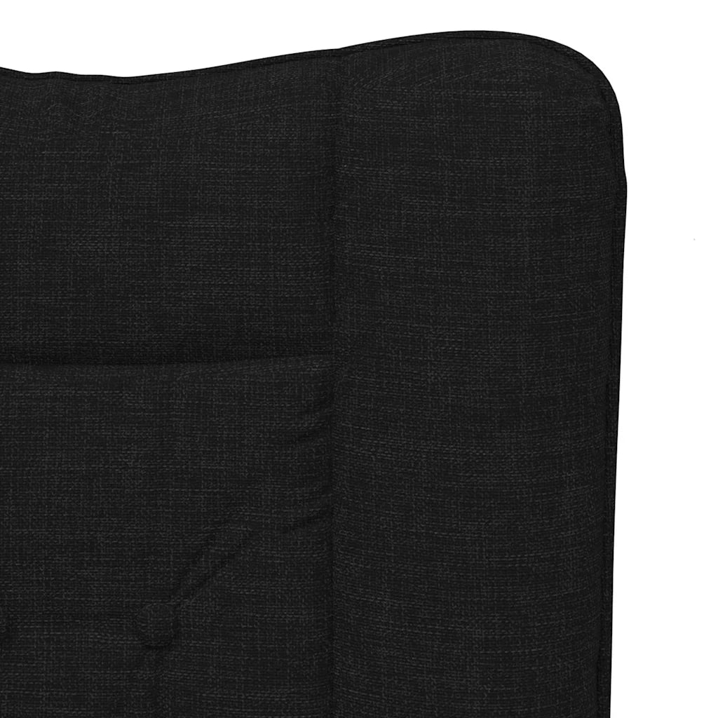 Poltrona | Sedia Relax Nero 63 x 67 x 94 cm Tessuto e compensato