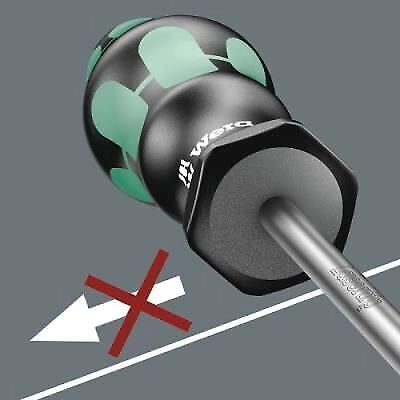 Wera 05051011001 Kraftform Plus Set di 12 cacciaviti con impugnatura ergonomica Kraftform Plus tecnologia Lasertip e sistema Take it easy colore Nero