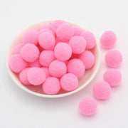 Mini Pomponcini 25 mm - 36 pezzi - Palle di Plush Colorate - Palline di Velluto - Attività di Creatività - Materiale Poliestere - Pomponcini per Attività di Creatività