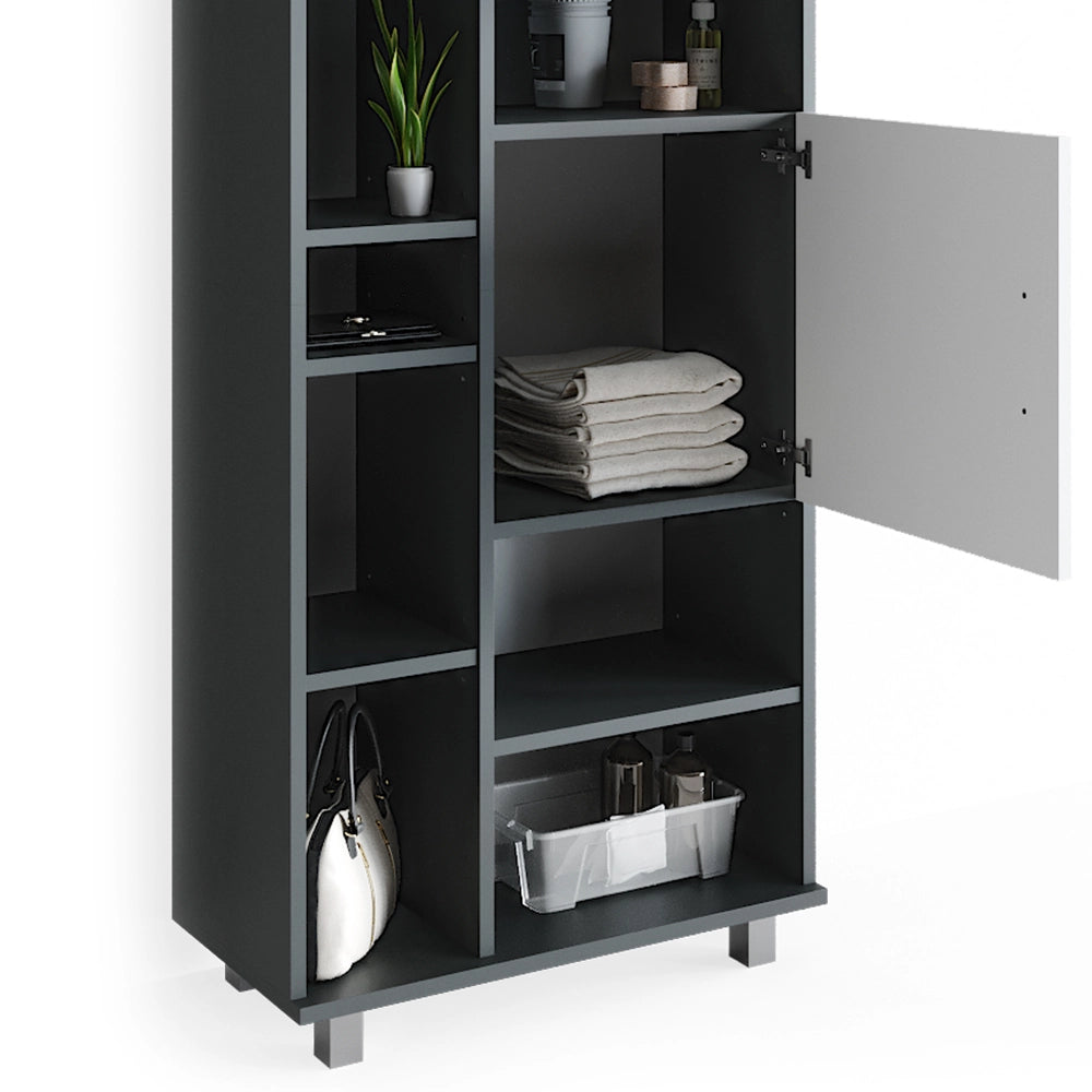 Vicco Set mobili bagno Antracite 4 parti