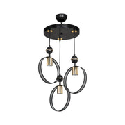 Lampada a sospensione con tre portalampada a cerchio Esin MDL4423