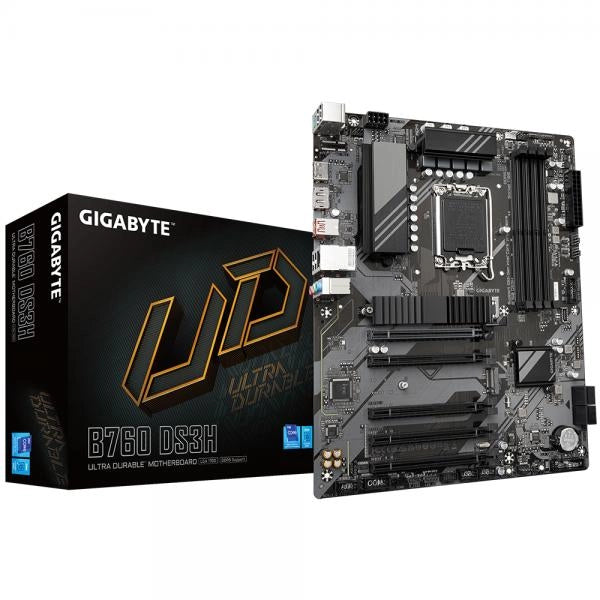 Gigabyte Mb 1700 12/13gen. B760 Ds3h D4 4xddr4 4xsata M.2 Hdmi/dp