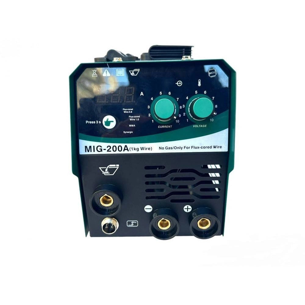 Trade Shop - Saldatrice Mig A Filo Continuo No Gas 200 A Mma Elettrodo + Bobina Mig-200a -
