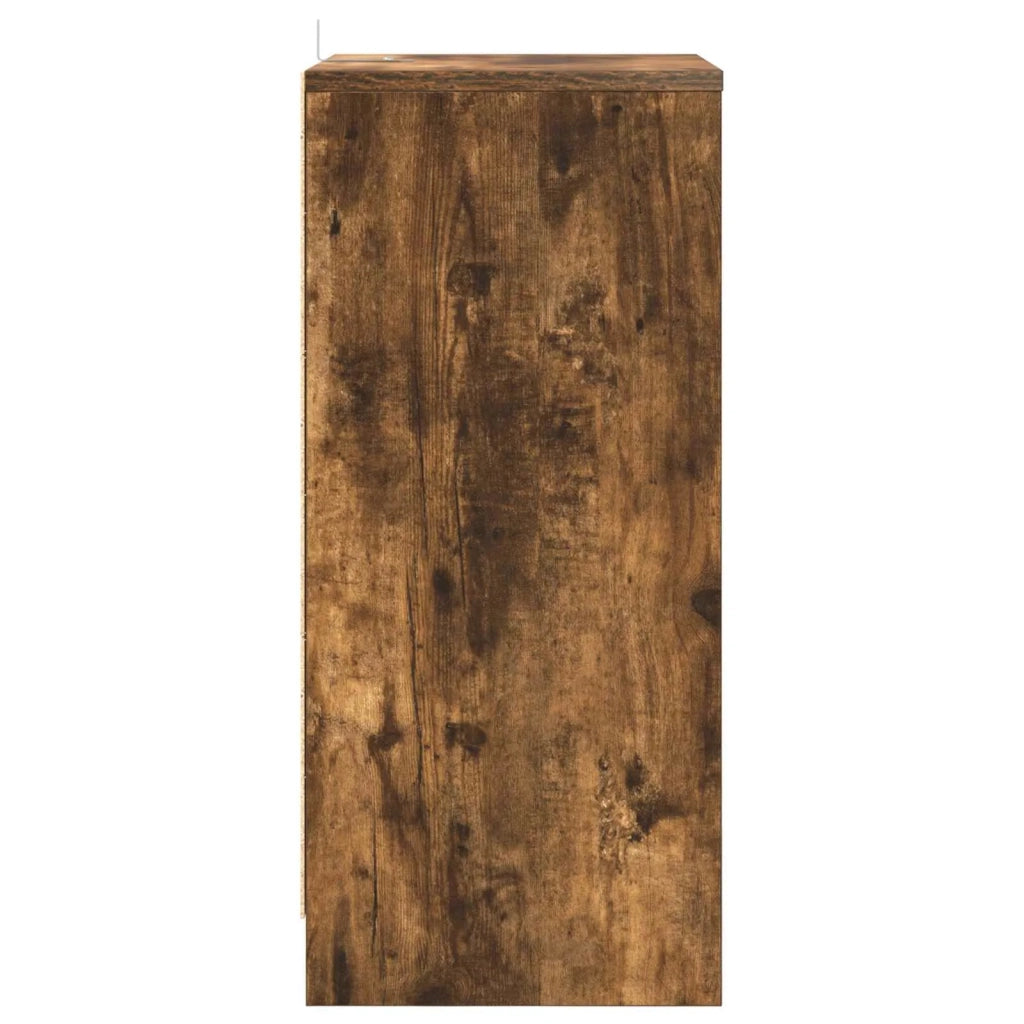 Comodini 2 pcs Rovere fumé 40 x 30 x 467 cm Legno multistrato 888918