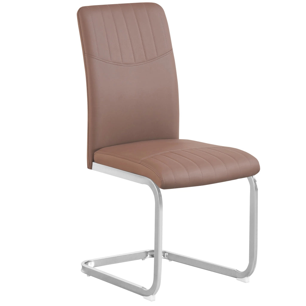Sedia DONIER PU marrone