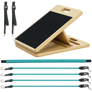 Set Pilates con barra e bande elastiche ¨C zephmum ¨C blu, tavola inclinabile regolabile