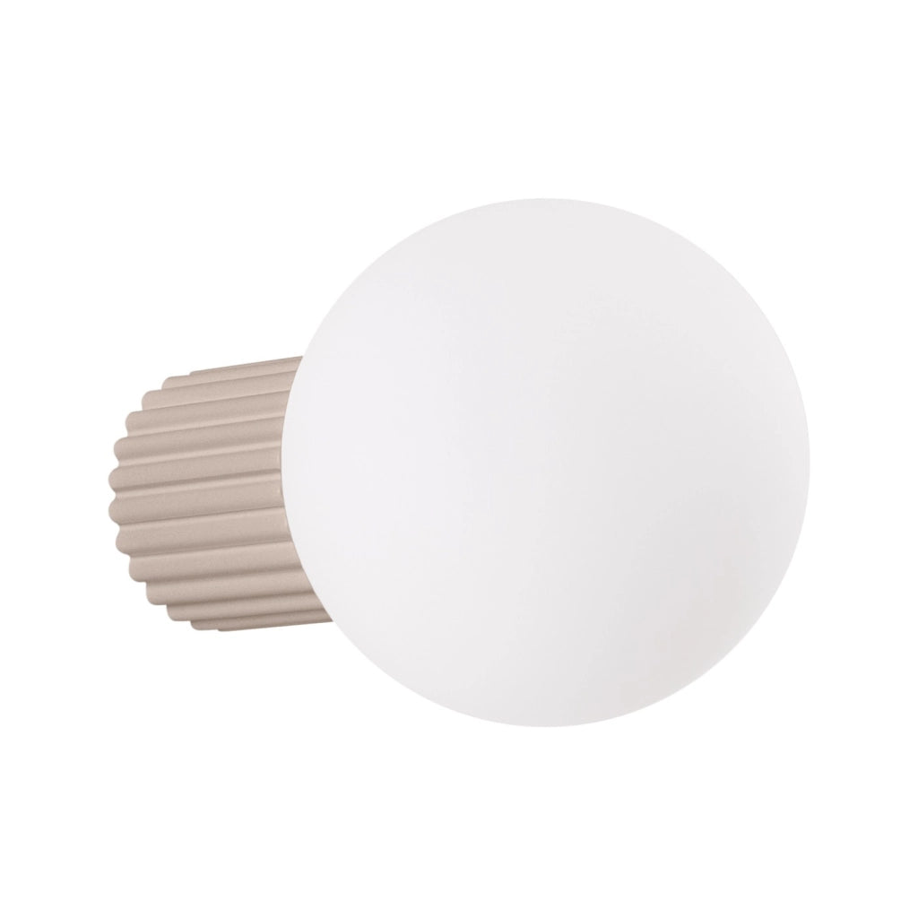 Applique Pure Lume SFERA taupe sfera vetro bianco G9 IP44