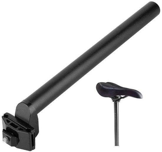 Sella per bicicletta in lega di alluminio 25,4 mm - Fermo regolabile - Resistente allo shock - Leggero - Duraturo - Superficie liscia - Sella per bicicletta con sostegno zonale