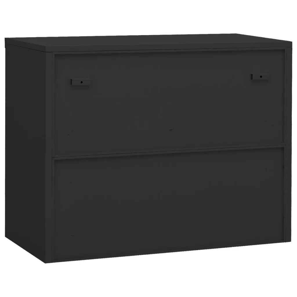 Armadio per Ufficio Antracite 90x40x70 cm in Acciaio