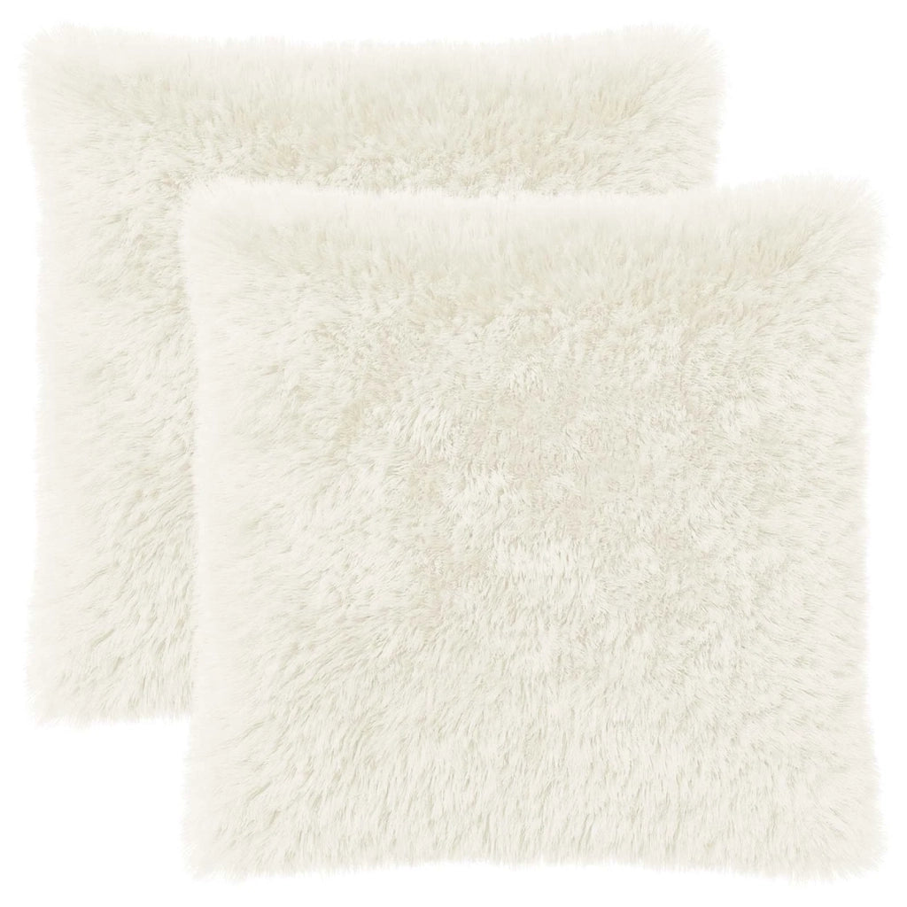Cuscino con cuscino HEERLEN 2 pz Bianco Fleece PV 927968
