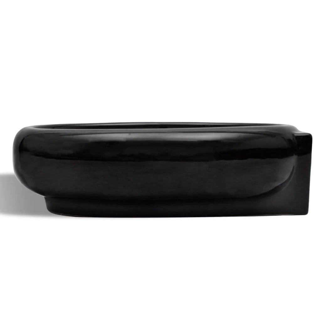 Lavabo in ceramica nera con foro troppopieno/rubinetto per bagno 02_0002500