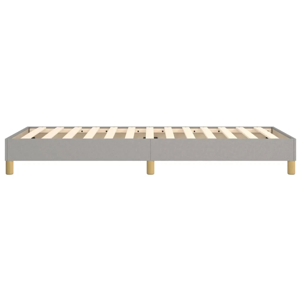 Struttura Letto a Rete a Molle-Giroletto Grigio Chiaro 90x200 cm Tessuto 251426