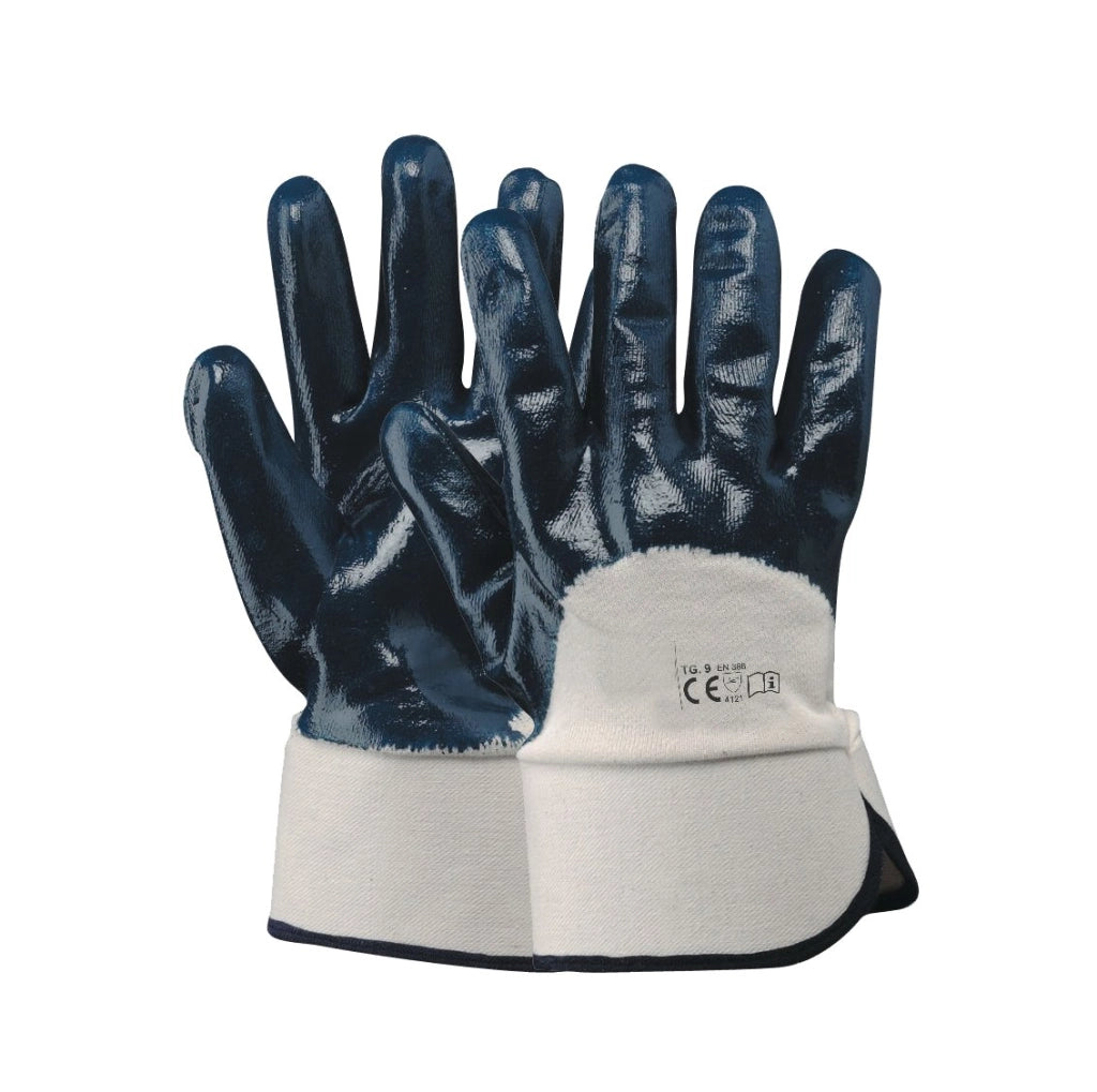 GUANTO COTONE/IMPREGNATO NBR BLU Tg. 10 - 12 paia